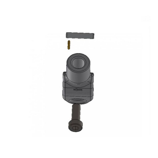 Magura clamp with mirror clamp fitting HC1 black, M10x1.25