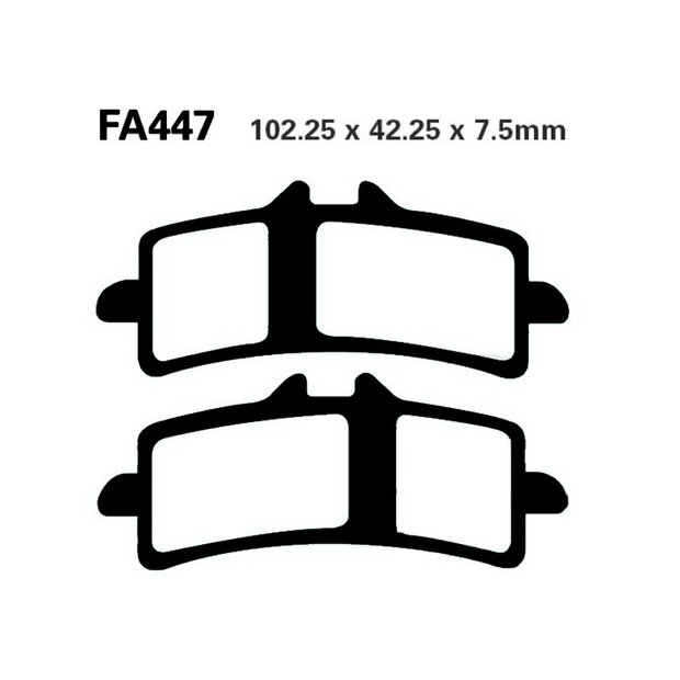 EBC Brake Pads Sinter FA447HH Set Aprilia RSV4 1000 Tuono...