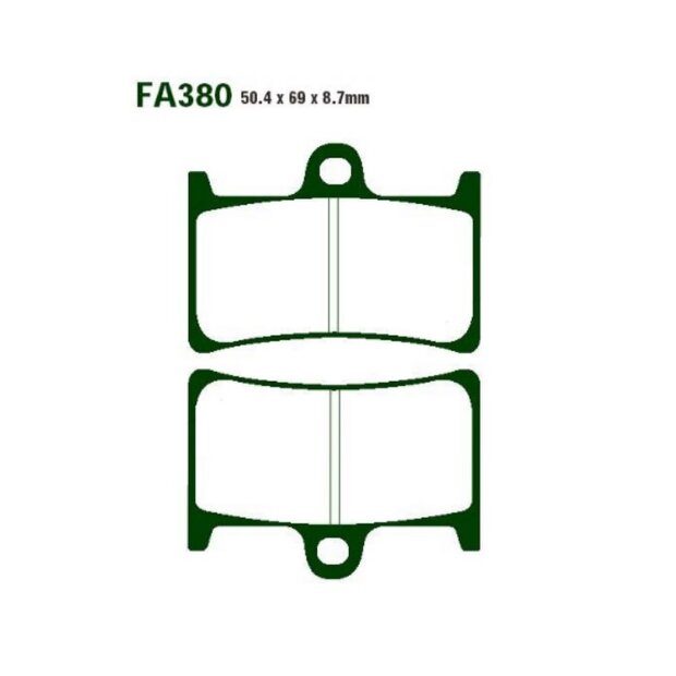 EBC Bremsbel�ge Sinter FA380HH Satz Yamaha XSR 900 ABS...