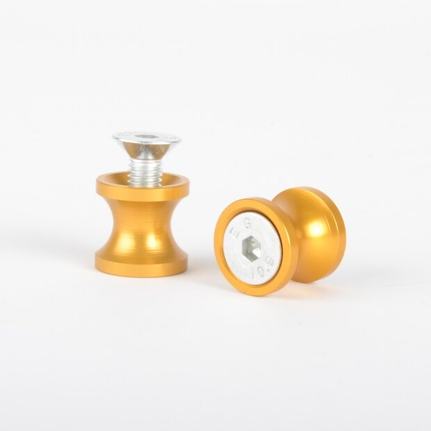 M8 St�nderaufnahme gold eloxiert Bobbins Aufnahme...