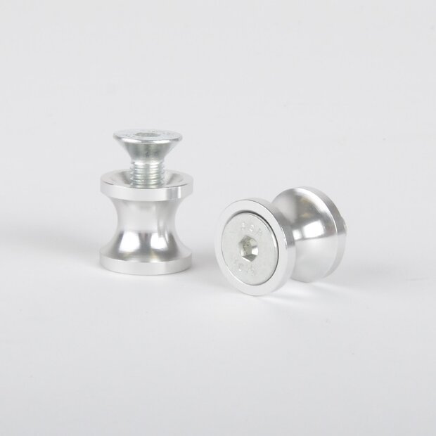 M6 St�nderaufnahme silber eloxiert Bobbins silver...