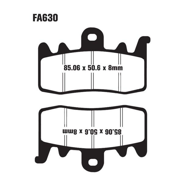 EBC Bremsbel�ge Sinter FA630HH BMW F 800 R ABS ESA 15-18