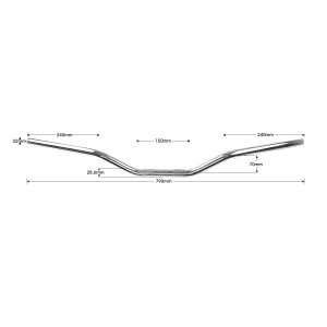 Arlows Fatbar Aluminum Handlebar Oversize 28,6mm 22mm CRH...