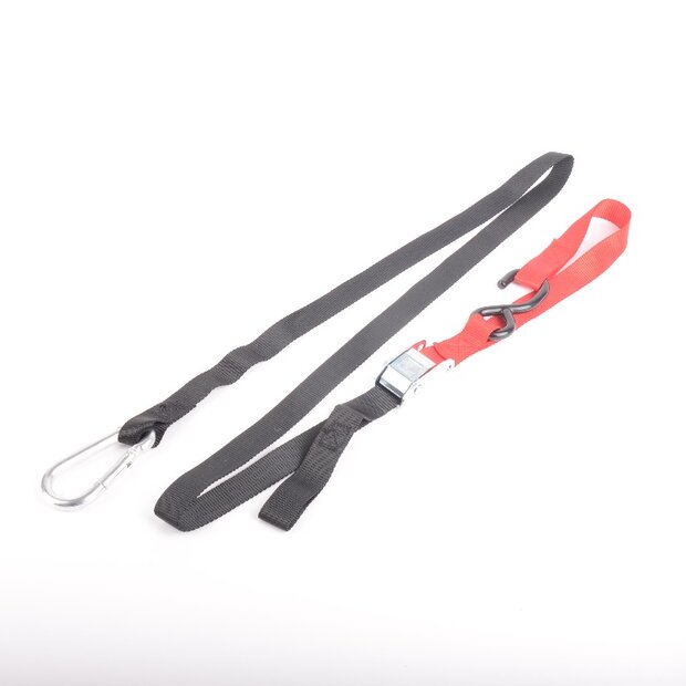 2x Arlows tension belts with hook loop and carabiner up to 160KG