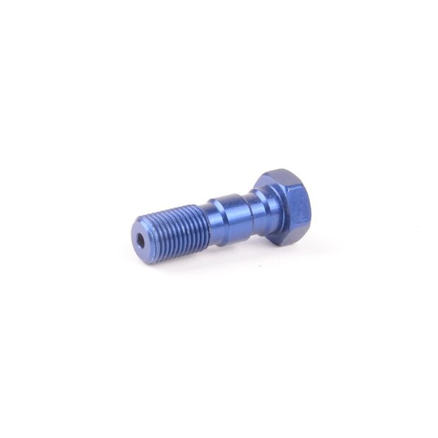 Aluminium double banjo bolt M10x1.00 brake line blue...