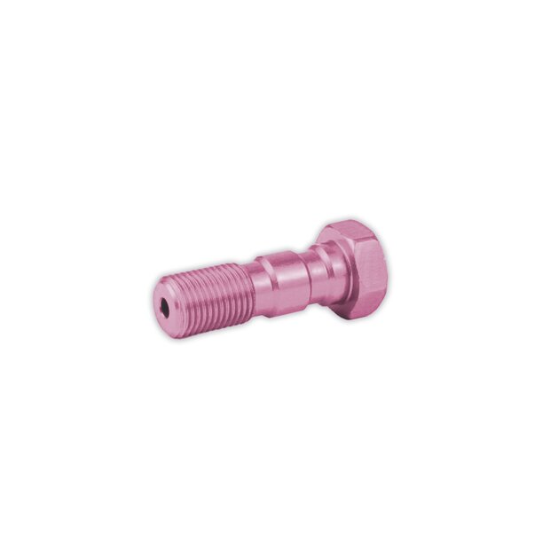 Aluminium double banjo bolt M10x1.00 brake line violet...