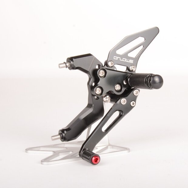Arlows Racing footrest system Ducati 959 1299 Panigale S R 15-18 Black
