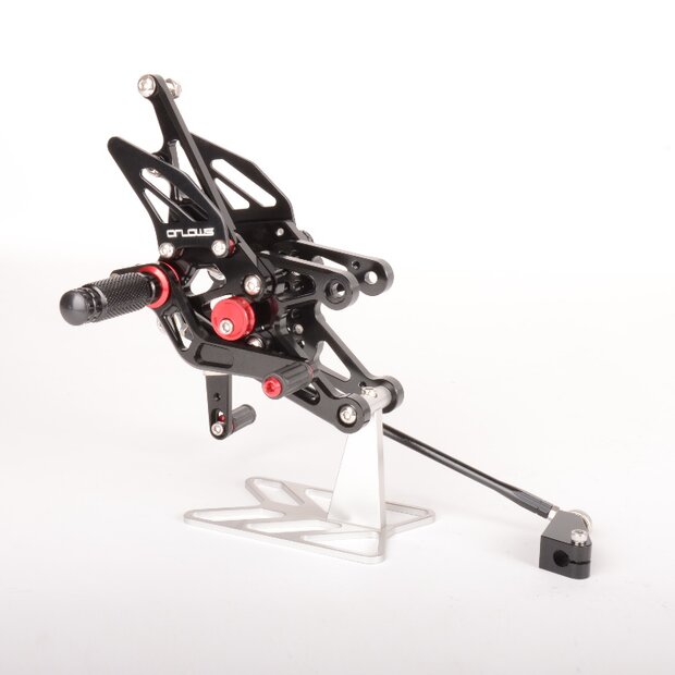 Arlows Racing footrest system Yamaha R1 RN19 2007-2008 black