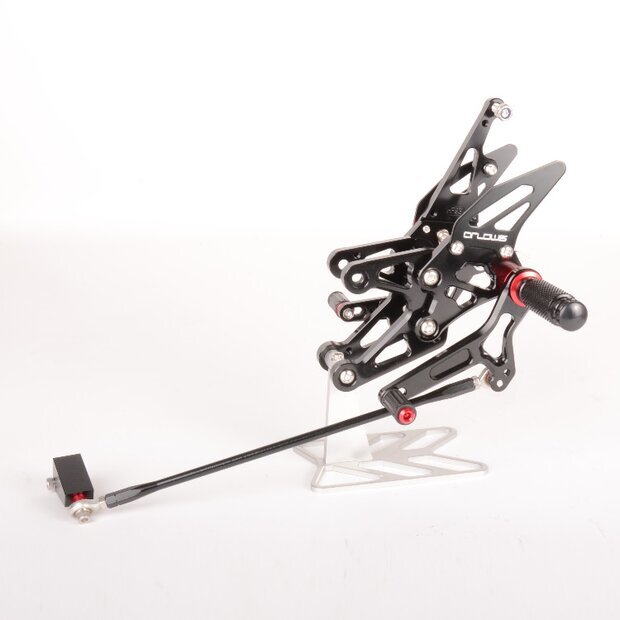 Arlows Racing Fussrastenanlage Yamaha R1 RN19 2007-2008 schwarz
