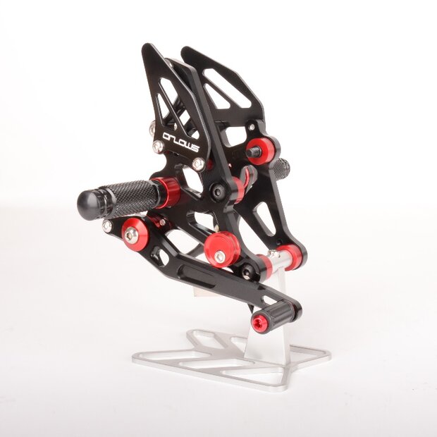 Arlows Racing Fussrastenanlage Yamaha MT07 FZ07 2014-2022 schwarz
