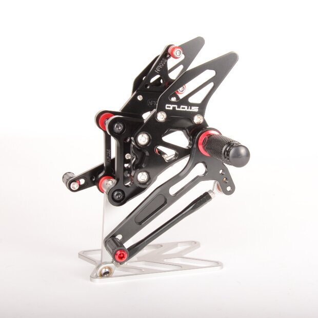 Arlows Racing footrest system KTM SuperDuke 1290 2014- black red