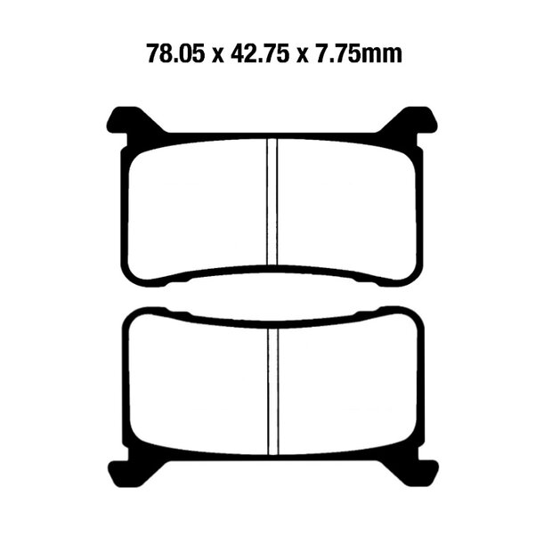 EBC Bremsbel�ge Sinter FA700HH Honda CB1000R CBR1000RR...