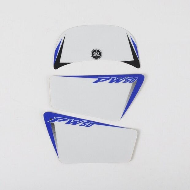 Arlows Yamaha PW50 Decal Kit 3M Sticker SET Sticker Set Blue White Yellow 88-06