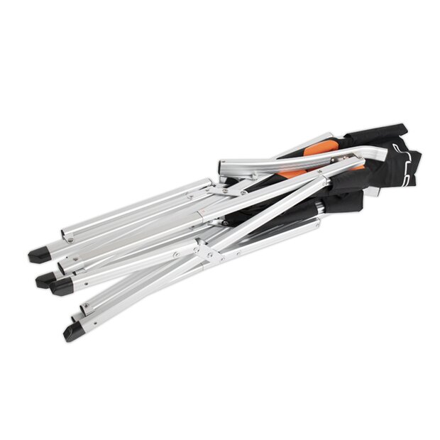 Arlows Aluminium Klappstuhl / Campingstuhl inkl. Tragetasche  Schwarz mit Getr�nkehalter