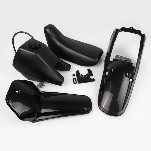 Arlows PY80 Plastic Kit Body Black Fender Tank 88-06...