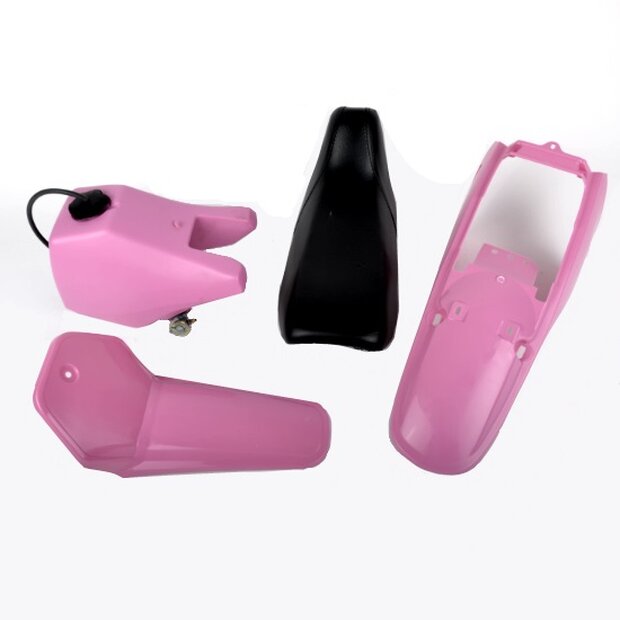 Arlows PY80 Plastic Kit Body Pink Mudguard Tank 88-06...