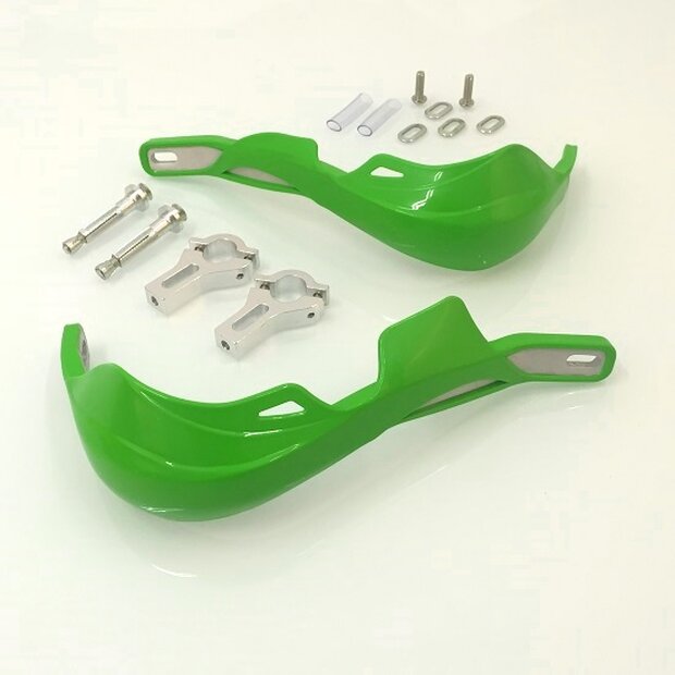 Arlows Aluminium Handguards gr�n f�r 28,6mm Fatbar Lenker